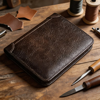 Men's Cowhide Trifold Wallet